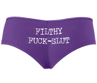 Filthy Fuck Slut - Purple Boyshort