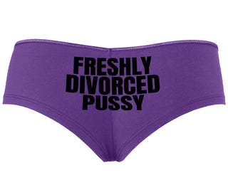 Freshly Divorced Pussy - Purple Boyshort