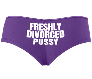 Freshly Divorced Pussy - Purple Boyshort