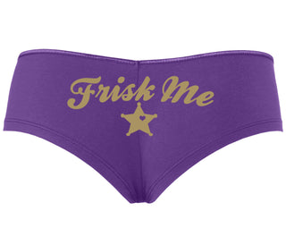 Frisk Me - Sherrif Badge - Purple Boyshort