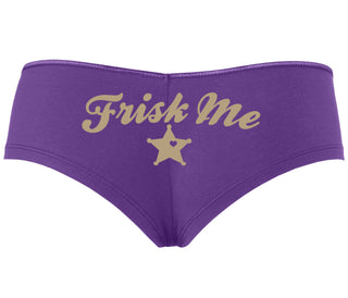 Frisk Me - Sherrif Badge - Purple Boyshort