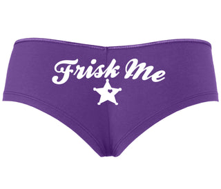 Frisk Me - Sherrif Badge - Purple Boyshort