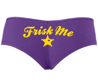 Frisk Me - Sherrif Badge - Purple Boyshort