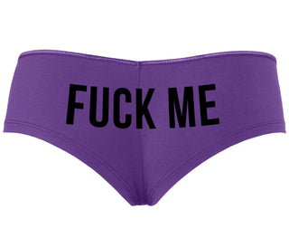 Fuck Me - Purple Boyshort