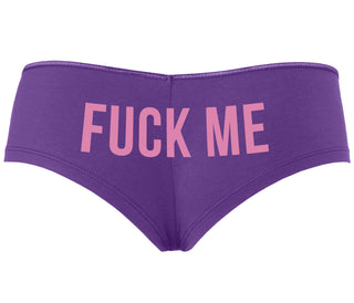 Fuck Me - Purple Boyshort