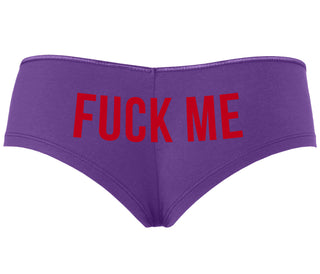 Fuck Me - Purple Boyshort