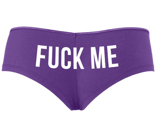 Fuck Me - Purple Boyshort