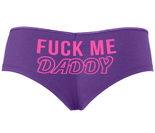 Fuck Me Daddy - Purple Boyshort