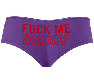 Fuck Me Daddy - Purple Boyshort