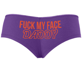 Fuck My Face Daddy - Purple Boyshort