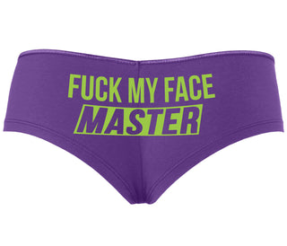 Fuck My Face Master - Purple Boyshort