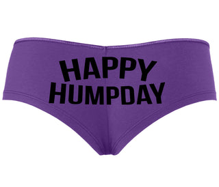 Happy Humpday - Purple Boyshort