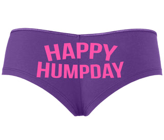Happy Humpday - Purple Boyshort