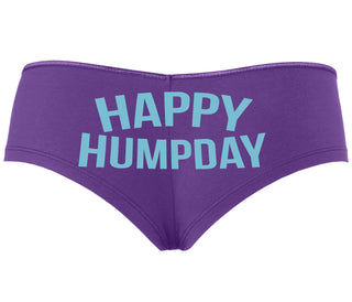 Happy Humpday - Purple Boyshort