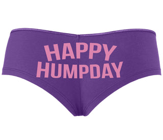 Happy Humpday - Purple Boyshort