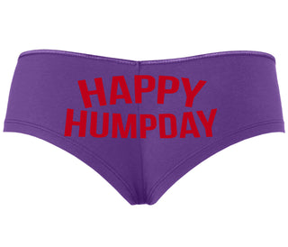 Happy Humpday - Purple Boyshort