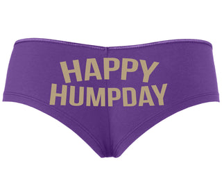 Happy Humpday - Purple Boyshort