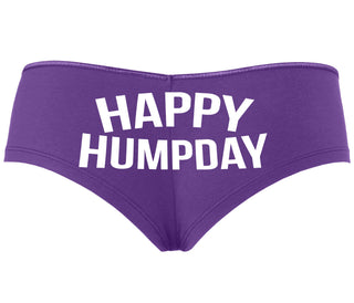Happy Humpday - Purple Boyshort