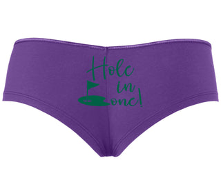 Hole In One - Suggestive Golf - Purple Boyshort