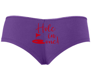 Hole In One - Suggestive Golf - Purple Boyshort