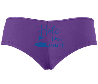 Hole In One - Suggestive Golf - Purple Boyshort