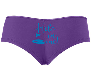 Hole In One - Suggestive Golf - Purple Boyshort