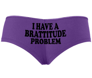 I Have A Brattitude Problem - Purple Boyshort