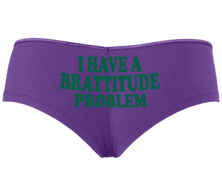 I Have A Brattitude Problem - Purple Boyshort