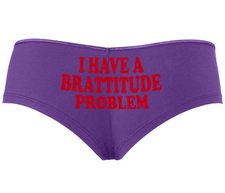 I Have A Brattitude Problem - Purple Boyshort