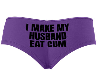 i Make My Husband Eat Cum - Purple Boyshort