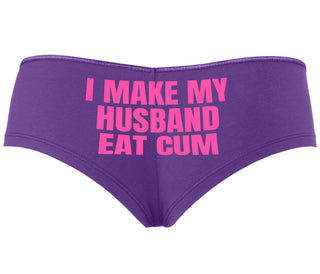 i Make My Husband Eat Cum - Purple Boyshort