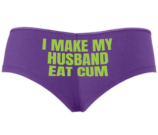 i Make My Husband Eat Cum - Purple Boyshort