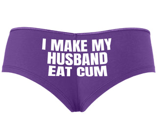 i Make My Husband Eat Cum - Purple Boyshort