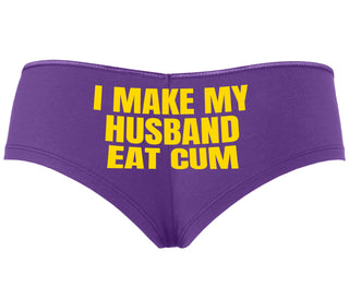 i Make My Husband Eat Cum - Purple Boyshort