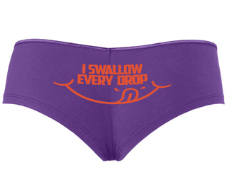 I Swallow Every Drop - Purple Boyshort