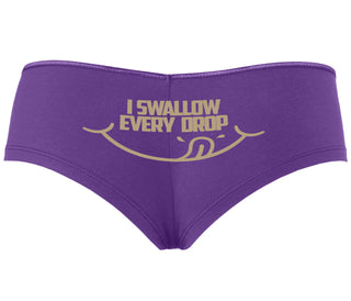 I Swallow Every Drop - Purple Boyshort