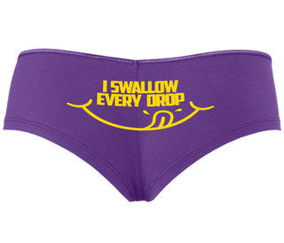I Swallow Every Drop - Purple Boyshort
