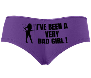 I've Been A Very Bad Girl - Purple Boyshort