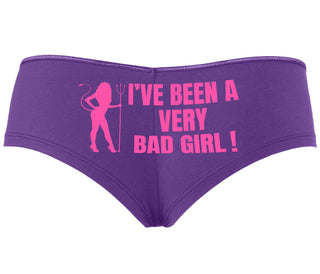 I've Been A Very Bad Girl - Purple Boyshort