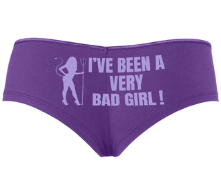 I've Been A Very Bad Girl - Purple Boyshort