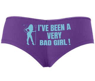 I've Been A Very Bad Girl - Purple Boyshort