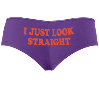 I Just Look Straight - Purple Boyshort