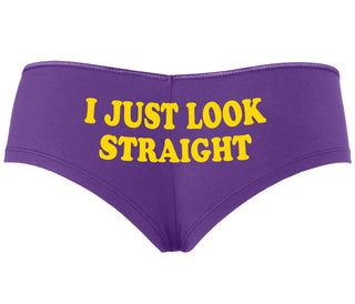 I Just Look Straight - Purple Boyshort