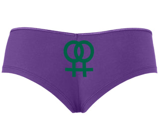 Lesbian Sign - Purple Boyshort