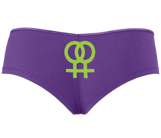 Lesbian Sign - Purple Boyshort