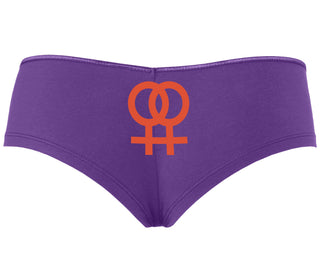 Lesbian Sign - Purple Boyshort