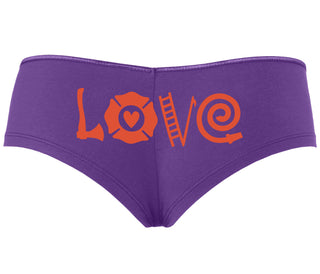 Love Fire Fighter - Purple Boyshort
