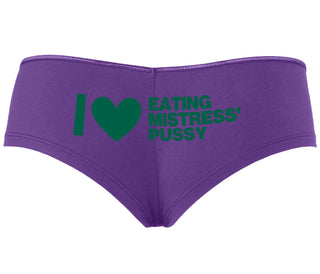 I Love Eating Mistress's Pussy - Purple Boyshort