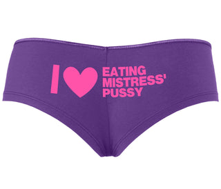 I Love Eating Mistress's Pussy - Purple Boyshort