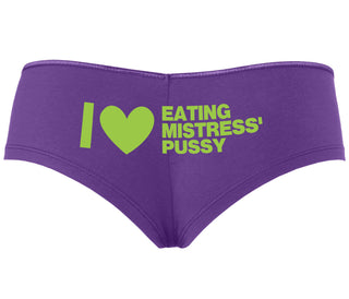 I Love Eating Mistress's Pussy - Purple Boyshort
